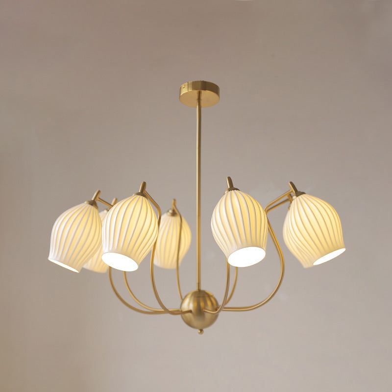 Art Deco Ceramic Chandelier
