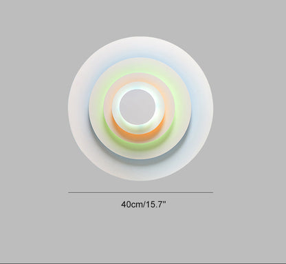 Colorful Round Wall Light