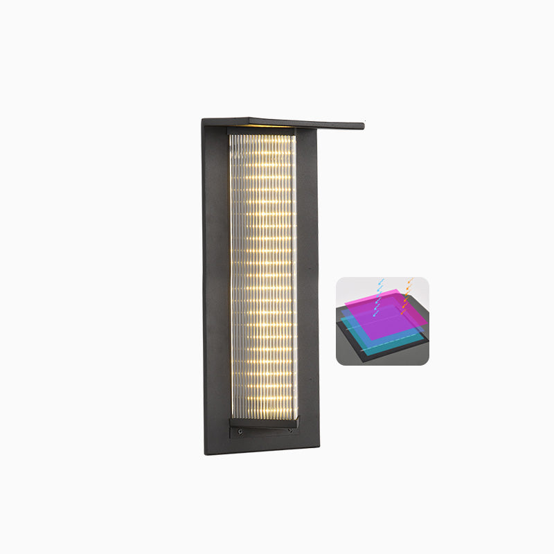 Black Eclipse Solar Sconce – Energy-Efficient Outdoor Wall Lighting