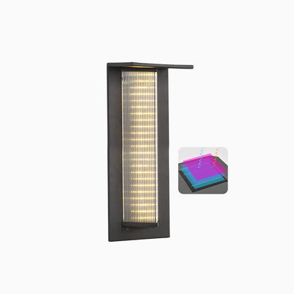 Black Eclipse Solar Sconce – Energy-Efficient Outdoor Wall Lighting