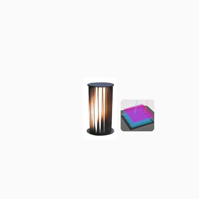 Black Decorative Solar Light Bollard – Eco-Friendly and Elegant Lighting