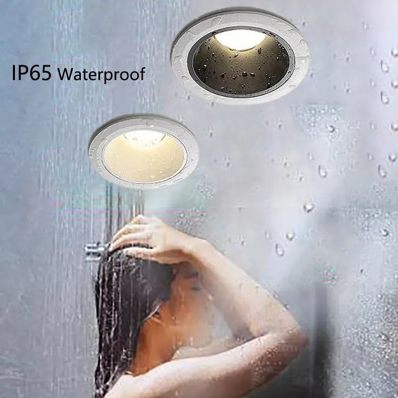 Spot LED Encastrable Étanche IP65 - Noir Moderne-1