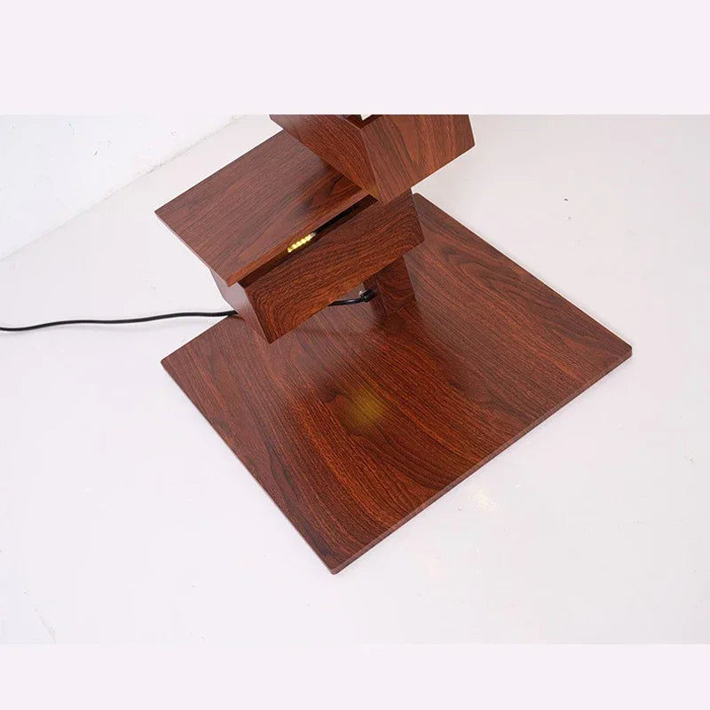Grand lampadaire LED - Design Bois