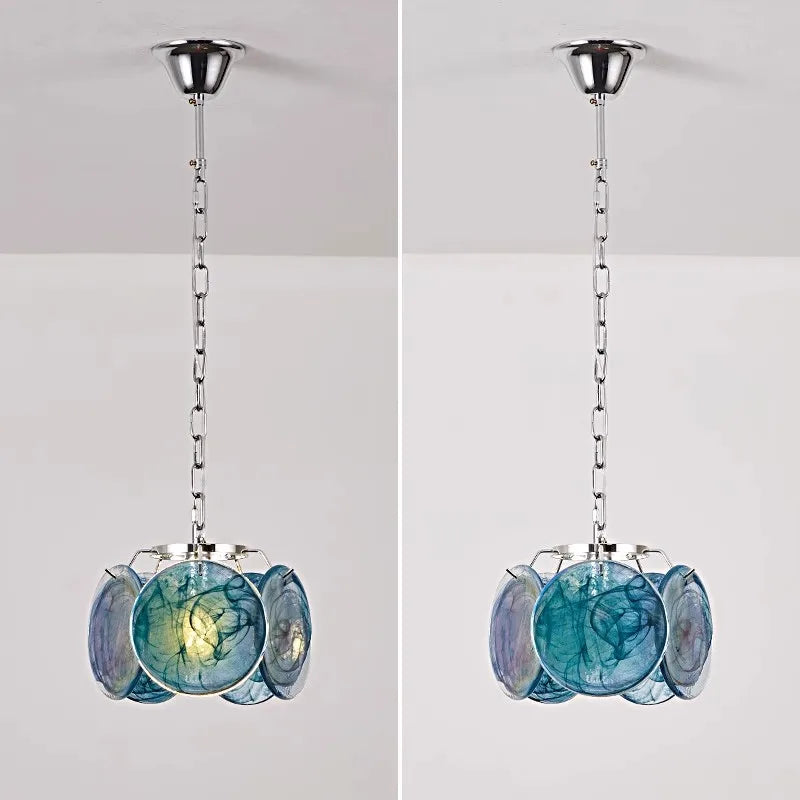 Suspension en verre - Luminaire Vintage Retro