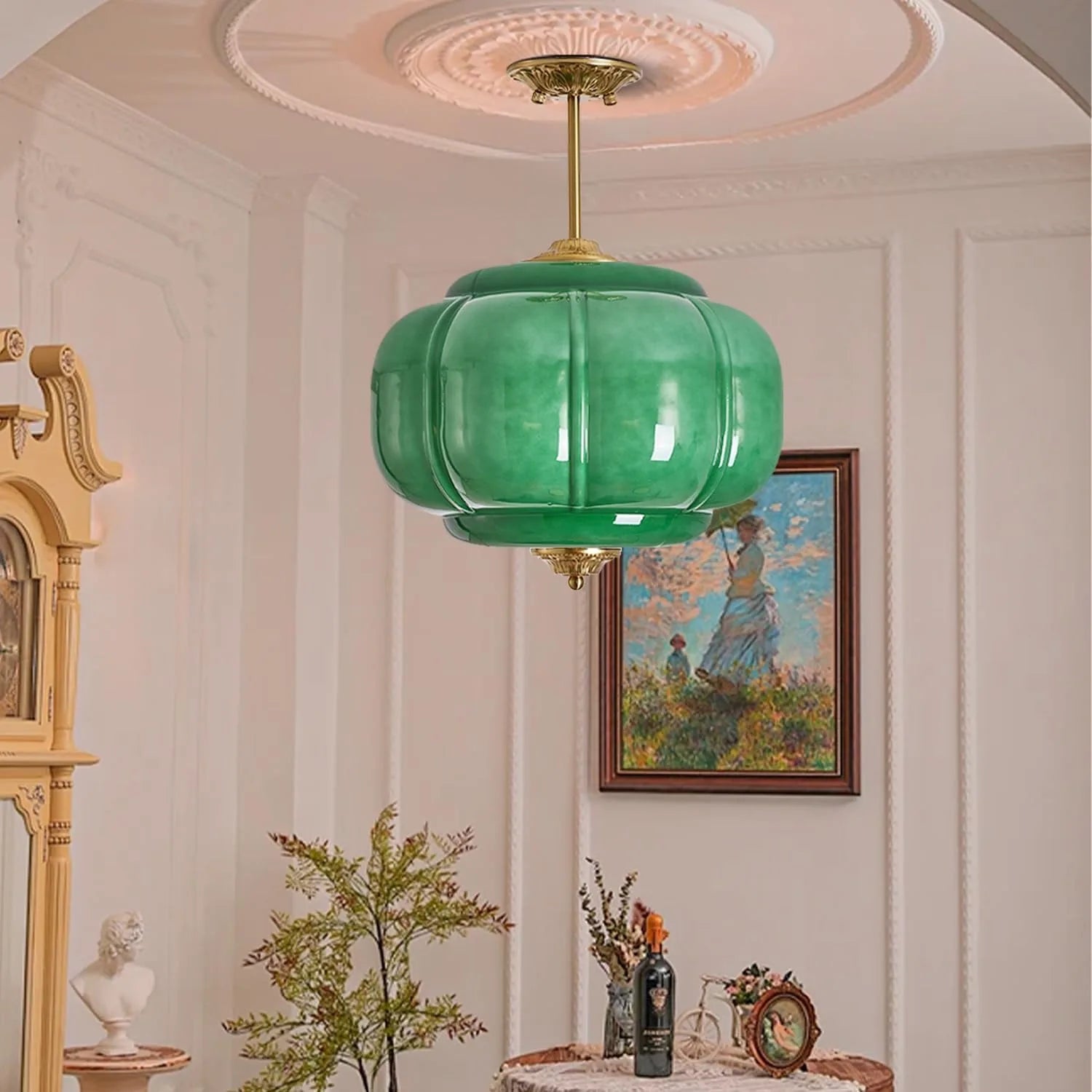 Plafonnier Retro Vert
