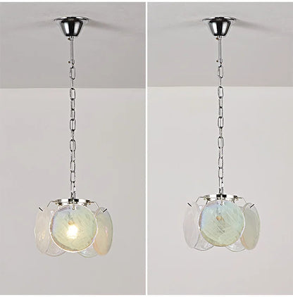 Suspension en verre - Luminaire Vintage Retro
