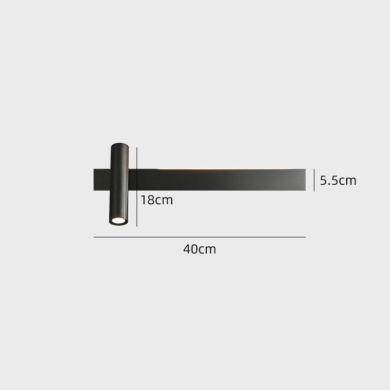 Applique Murale LED Minimaliste - Irvinne Design Moderne pour Chambre et Salon-6