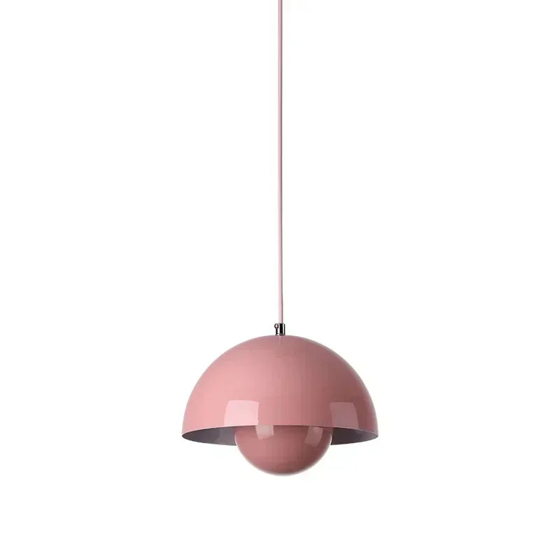 Suspension LED Minimaliste Abat Jour en Champignon - Finition brillant laqué