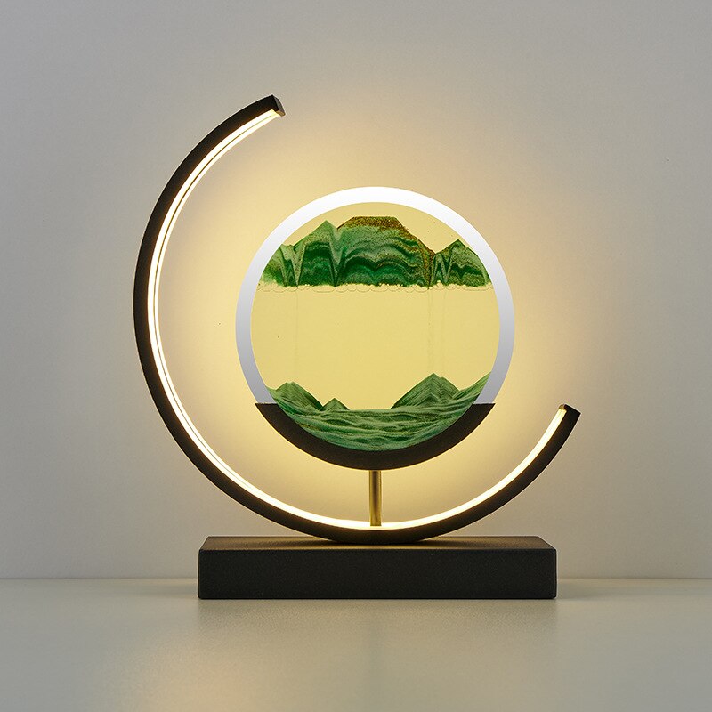 Lampe de Table Sable Mouvant - Élégance Zen-1