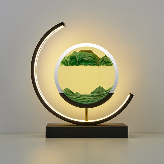 Lampe de Table Sable Mouvant - Élégance Zen-1