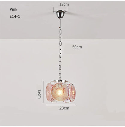 Suspension en verre - Luminaire Vintage Retro