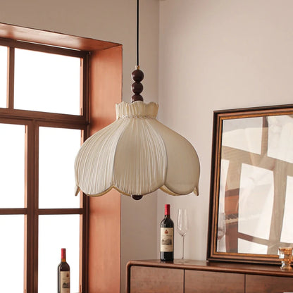 Suspension Blanc Tissu