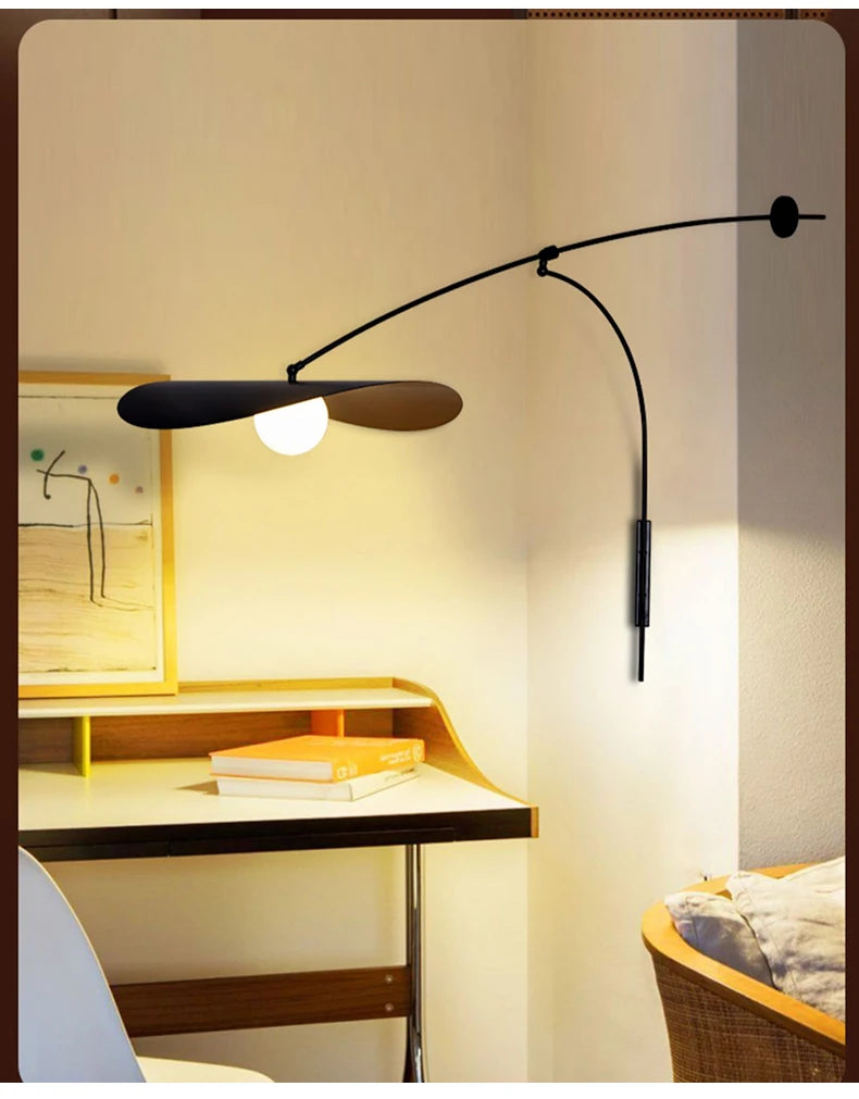 Applique Murale Suspendue Scandinave Noire