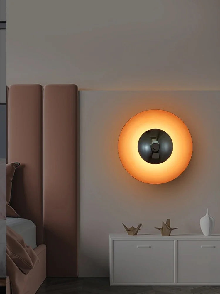 Applique murale LED ronde minimaliste - Lumière Elégante