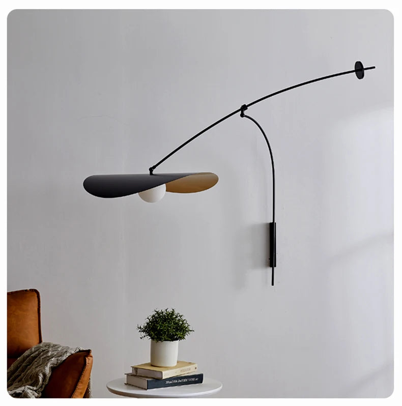 Applique Murale Suspendue Scandinave Noire