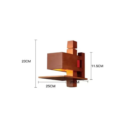 Grand lampadaire LED - Design Bois