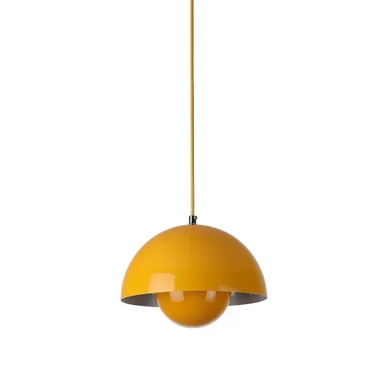Suspension LED Minimaliste Abat Jour en Champignon - Finition brillant laqué