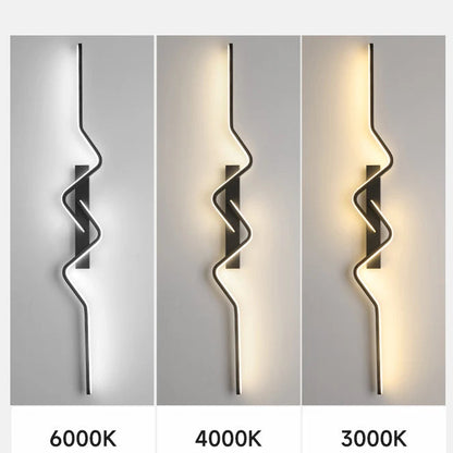 Applique Murale Noire LED Dimmable Éclairage Moderne Pour Cuisine Et Chambre