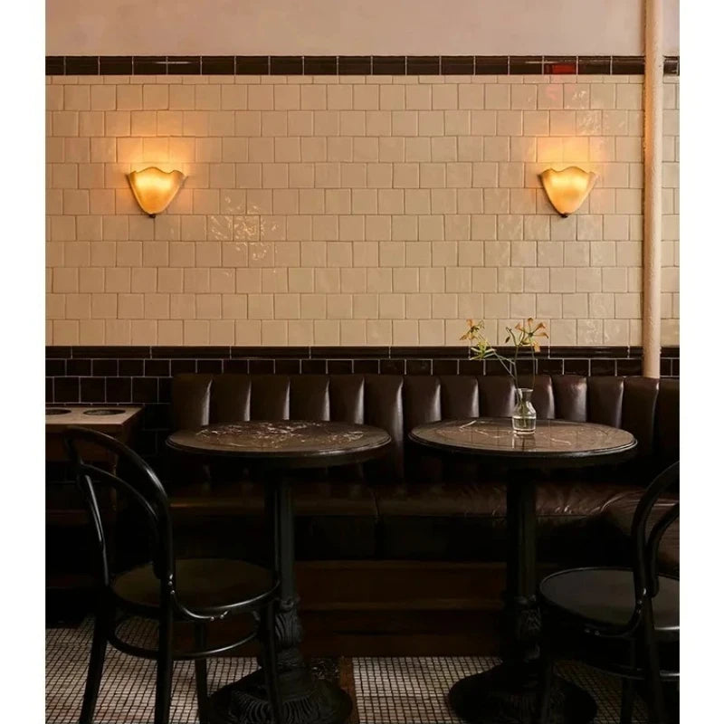 Applique en Verre Blanc