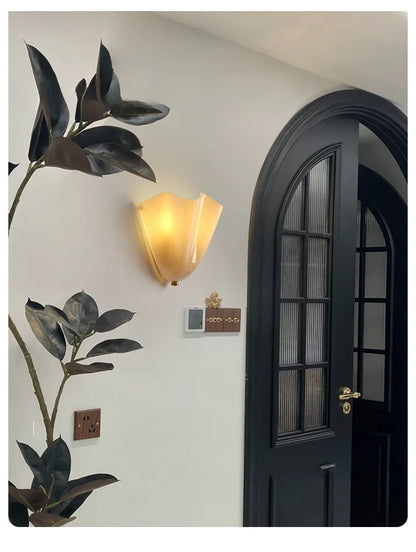 Applique en Verre Blanc