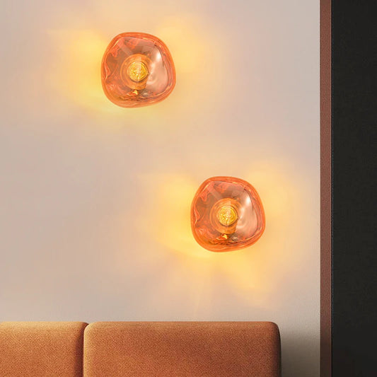 Luminaire mural en verre - Design retro
