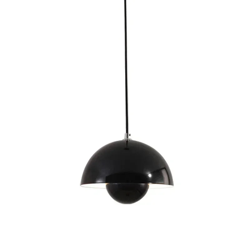 Suspension LED Minimaliste Abat Jour en Champignon - Finition brillant laqué