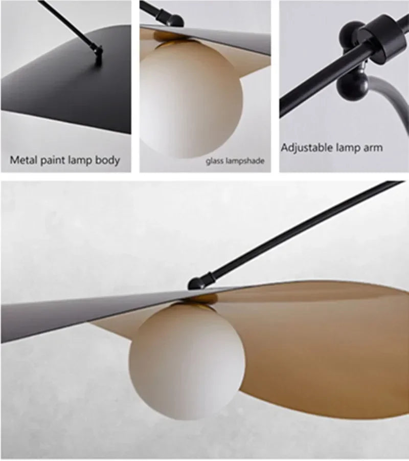 Applique Murale Suspendue Scandinave Noire