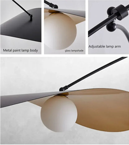 Applique Murale Suspendue Scandinave Noire