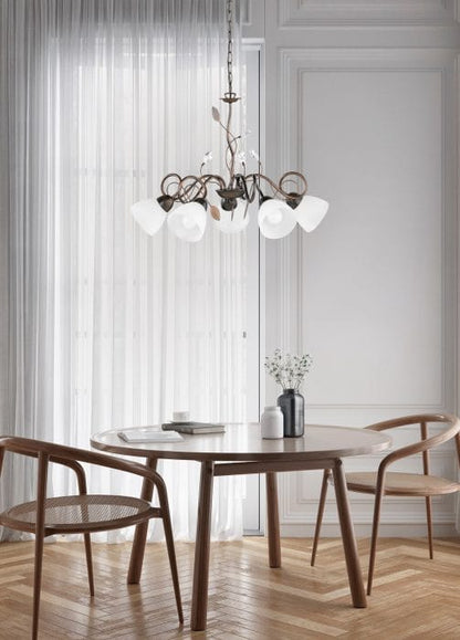 Set Luminaires Vintage Fleurs