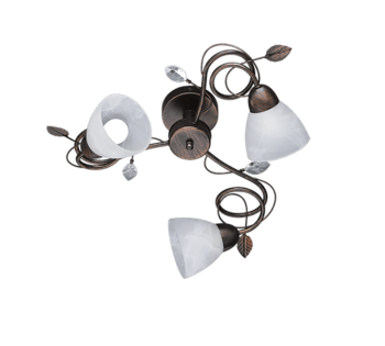 Set Luminaires Vintage Fleurs