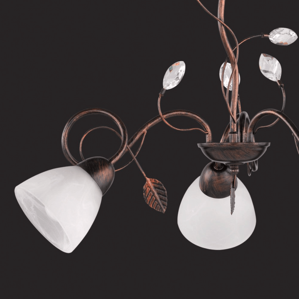 Set Luminaires Vintage Fleurs