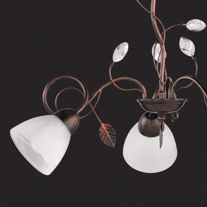 Set Luminaires Vintage Fleurs