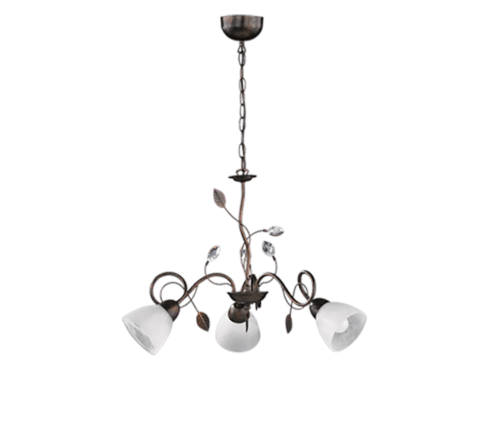Set Luminaires Vintage Fleurs