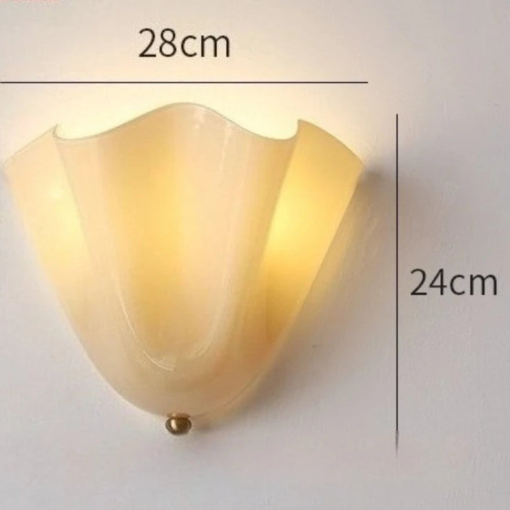 Applique en Verre Blanc