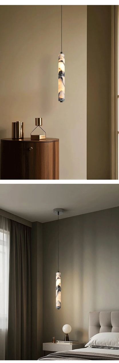 Suspension Cylindre Marbre