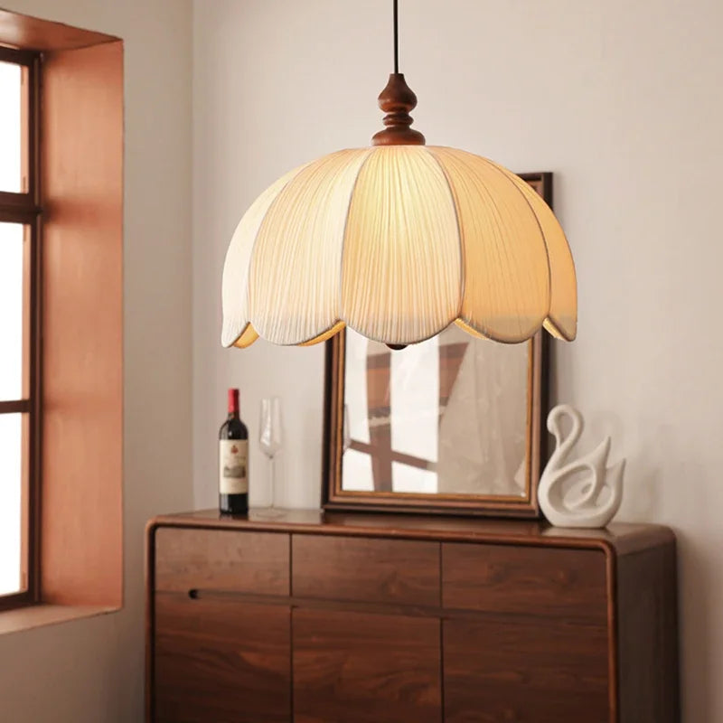 Suspension Blanc Tissu