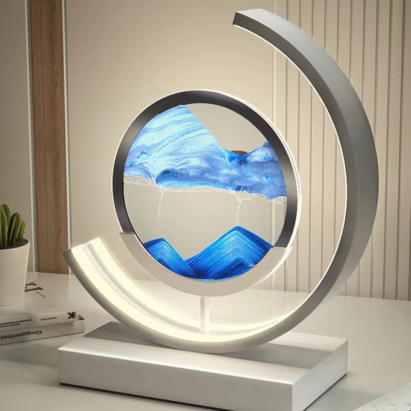 Lampe de Table Sable Mouvant - Élégance Zen-6