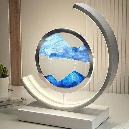 Lampe de Table Sable Mouvant - Élégance Zen-6