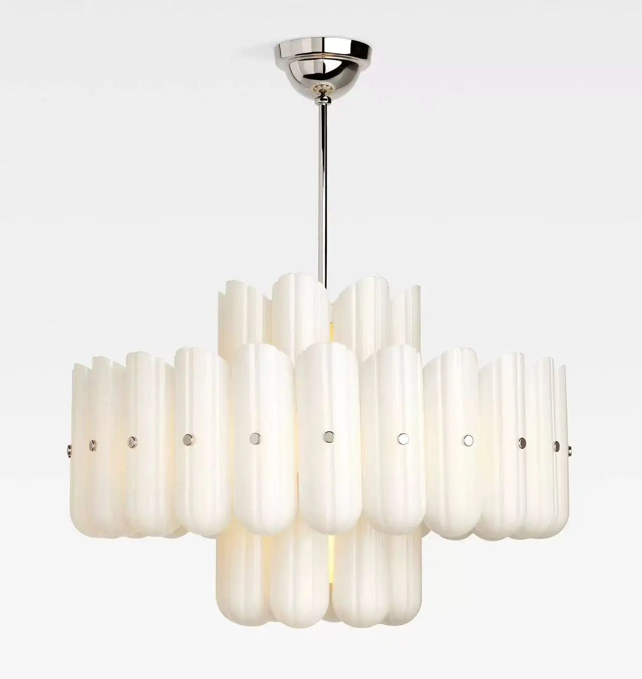 Plafonnier Moderne Blanc Crème pour Chambre - FLOWY