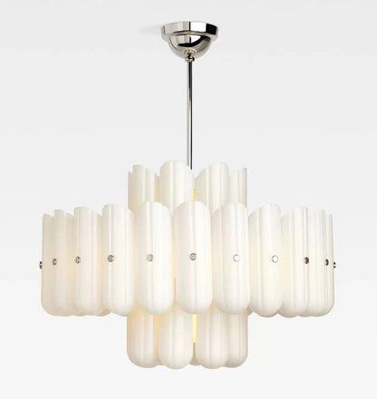 Plafonnier Moderne Blanc Crème pour Chambre - FLOWY
