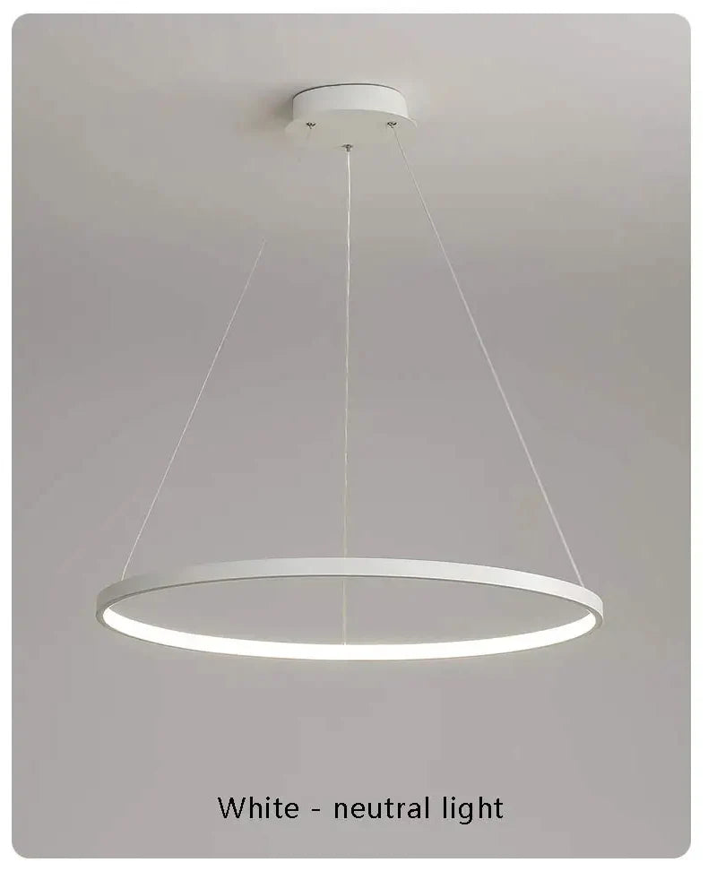Suspension Cercle Blanc