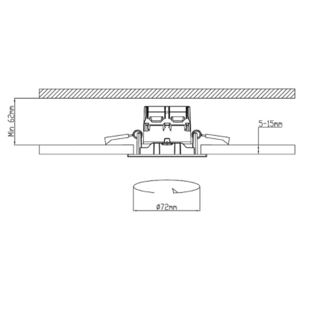 Spot Encastrable Acier
