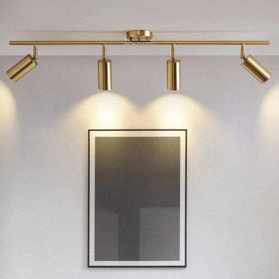 Spot LED Arrondi en Métal Doré - Élégance Moderne