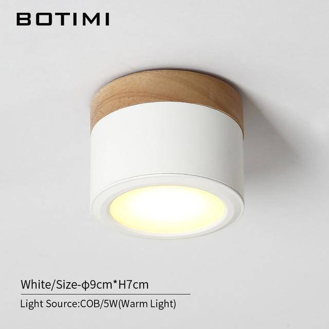 Spot LED Cylindrique en Bois