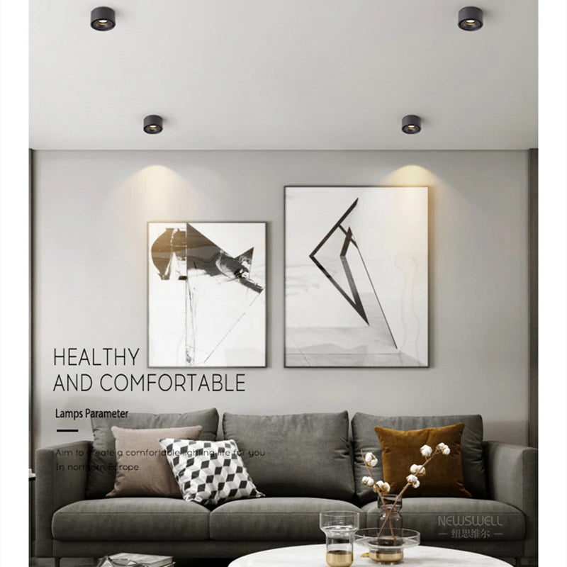 Spot LED Encadré à Intensité Variable - Élégance Moderne