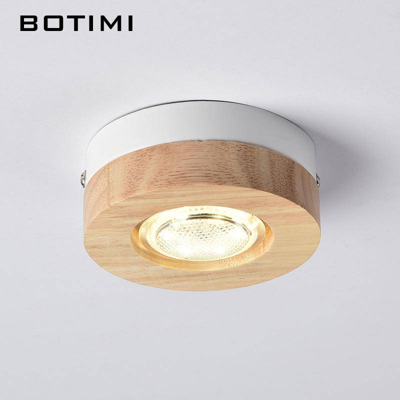Spot LED Encastrable Bois Rond - Élégance Moderne pour Salle de Bain