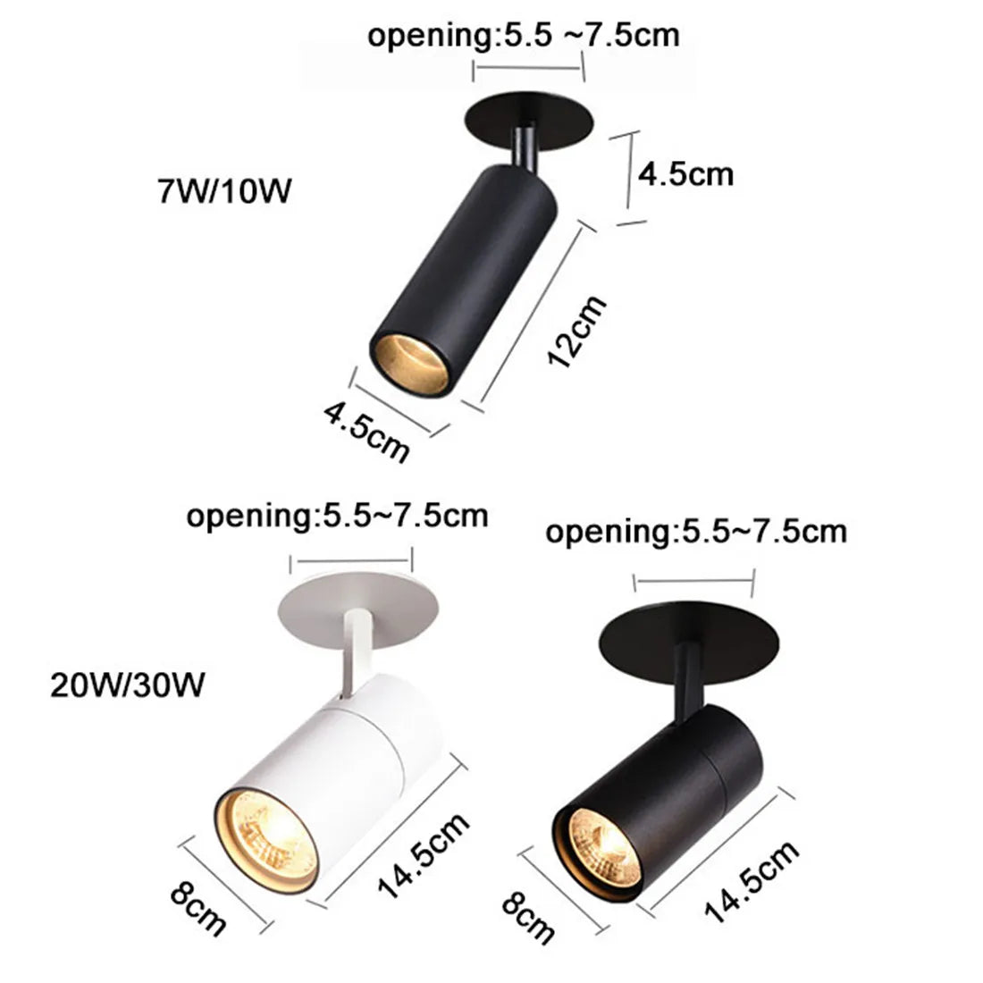 Spot Plafonnier LED Directionnel - Éclat Moderne Design