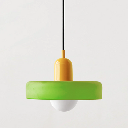 Suspension Bauhaus Verre Coloré - Ronde