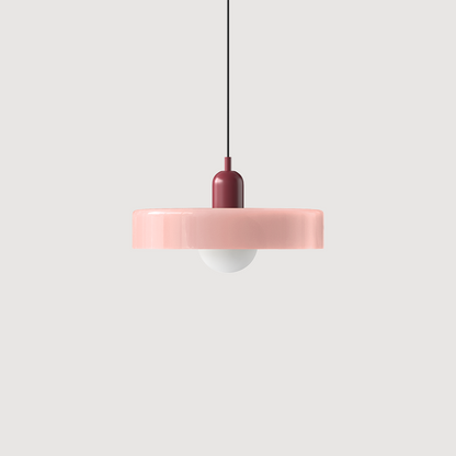 Suspension Bauhaus Verre Coloré - Ronde