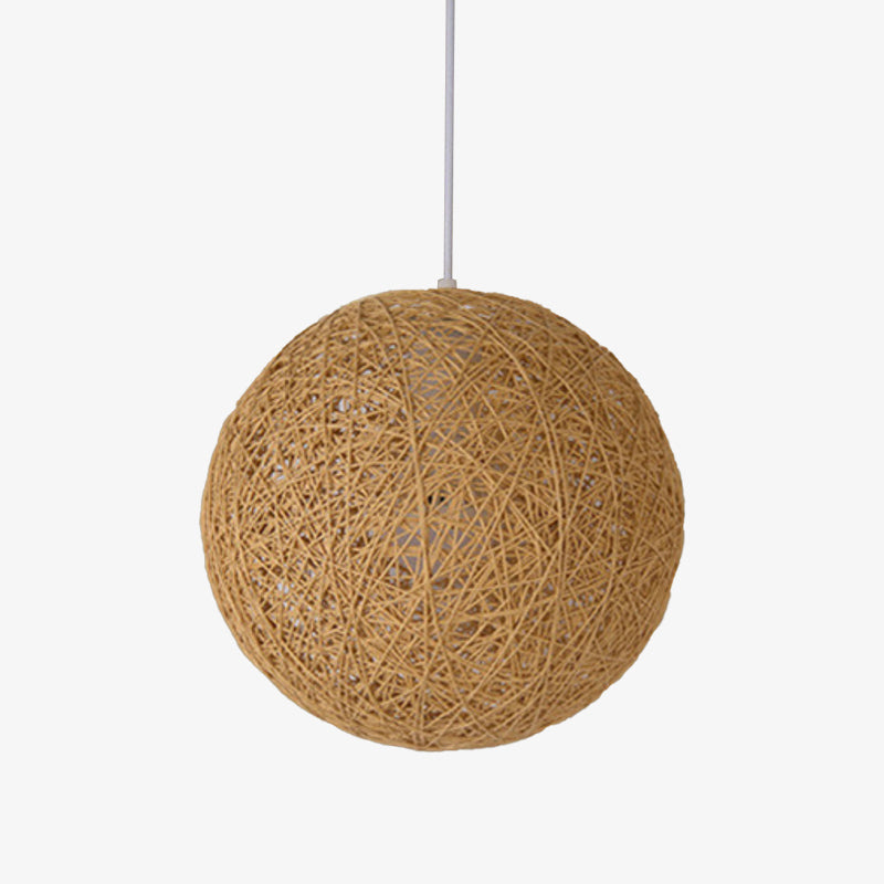 Suspension Boule Wicker